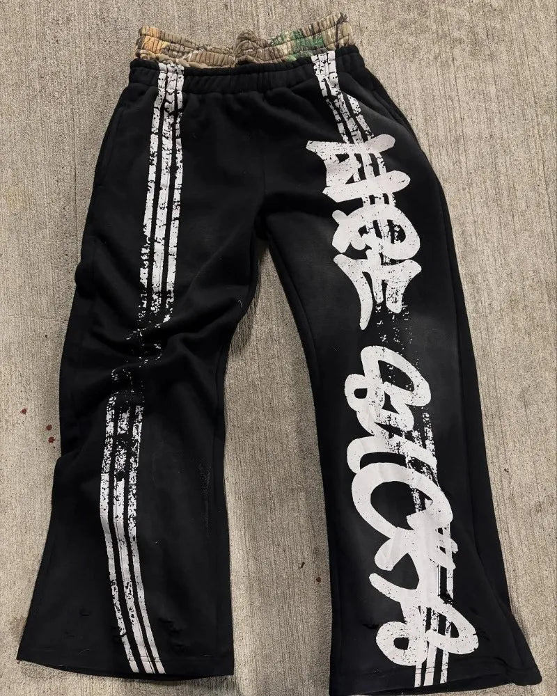 Distressed Double Layer Sweatpants