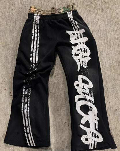 Distressed Double Layer Sweatpants