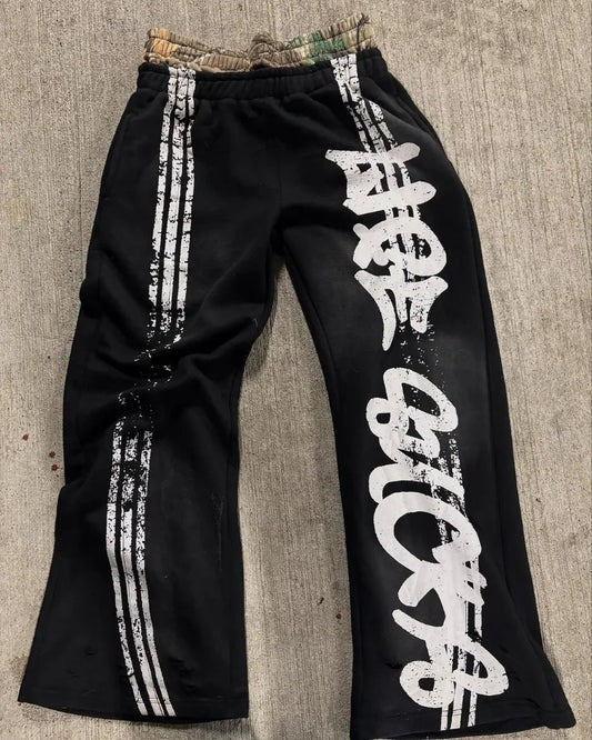 Distressed Double Layer Sweatpants